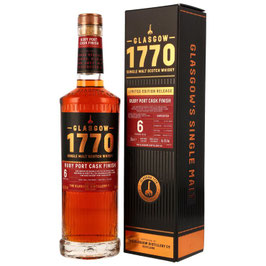 Glasgow 1770 · 6 Jahre · Ruby Port Cask Finish · Limited Edition Release · jetzt vorbestellen