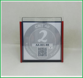 Réf. : 004CRT /// Un Porte certificat neutre Crit'air (transparent)
