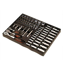 Steckschlüssel mit Werkzeug, Werkstattwageneinlage LN-12399B-1