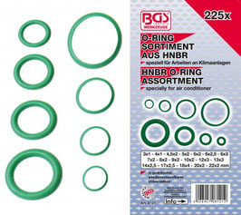 O-Ring-Sortiment HNBR  Ø 3 - 22 mm 225-tlg. 8121