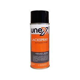 UNEX Lackspray Schwarz - Matt 400 ml