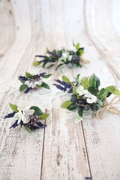 Set für die Braut - Lavendel und Beeren