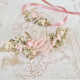 Brautset: Viertelkranz und Armband
