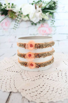 Stirnband - Pfirsich-Gold