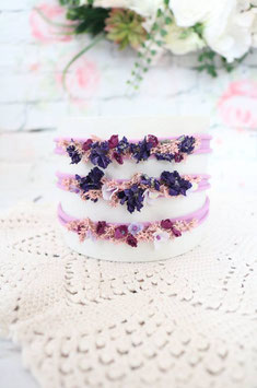 Stirnband - Violett 1, 2, 3