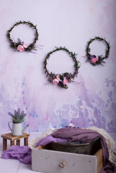 Wanddeko - Ringe,  Violett