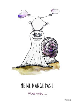 Cartes Messages Escargots