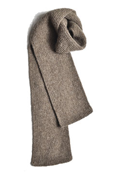 Kit écharpe longue laine écrue
