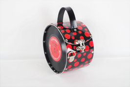 Single Tasche dots schwarz-rot