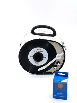 LP-Spieler weiß mit Bluetooth Funktion
