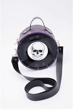 Single Tasche lila Totenkopf