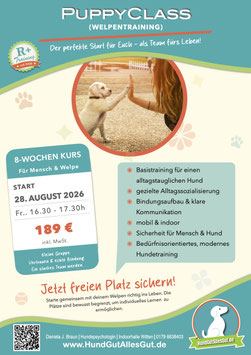 Buchung PuppyClass ab 28.08.2026