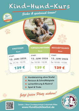 Buchung der KindHundKurse