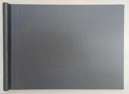 Klemmmappe A3, Querformat, Komplettbezug MONDIAL (silberfarben)