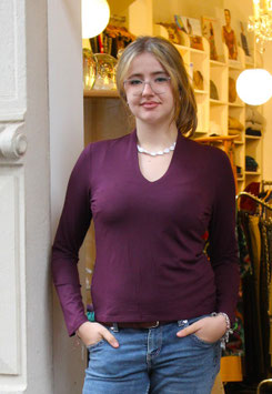 Shirt FOXS Cyka aubergine