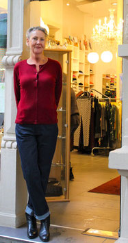 Strickjacke kokon 3100014 bordeaux