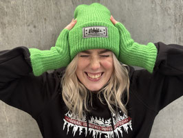 WINTER-SET Strickbeanie+Armstulpen