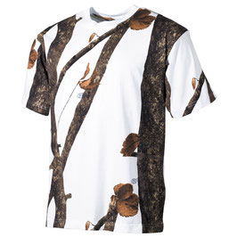 ABVERKAUF: 00105E US T-Shirt, halbarm, hunter-snow, 170 g/m²