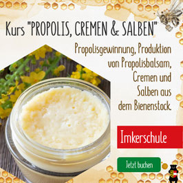 Kurspaket: "Propolis" und "Cremen und Salben aus dem Bienenstock" an der Kärntner Imkerschule (15.10. und 19.10.2025)