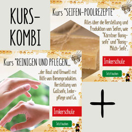 Kurspaket: "Seifen-Poolrezepte" der Kärntner Imkerschule und "Reinigen und Pflegen der Umwelt mit Bienenprodukten" (15.10., 05.11. und 09.11.2025)