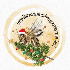 Deckelaufkleber "Weihnachten" 35mm (40 Stück pro A4 Bogen)