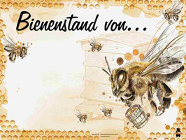 Bienenstandtafel "unbeschriftet" mit oder ohne Kärntner Bär