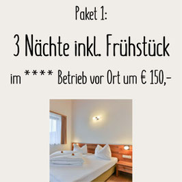 Paket 1: 3 Nächte vor Ort
