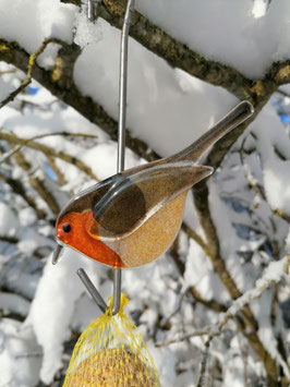 Rotkehlchen Knödelhalter