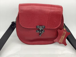 Damen Handtasche aus eigener Herstellung, komplett Leder, rot