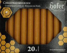Tropffreie Weihnachtskerzen, Bienenwachs 10%