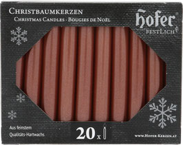 Tropffreie Weihnachtskerzen, metallic rosé