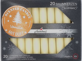 Tropffreie Weihnachtskerzen, champagner, Duft "Vanilla"