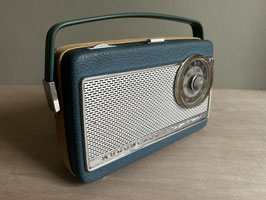Retro bluetooth radio Nordmende Mambino blauw groen 1965