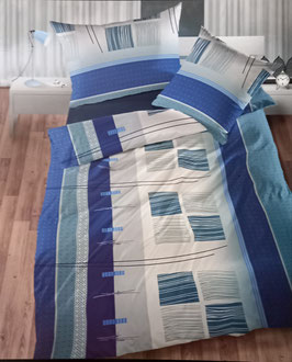 Jersey Bettwäsche TOP QUALITÄT  Dessin Mali Blau