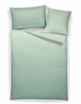 Satin Bettwäsche TOP MARKE HOME FASHION Uni Grün