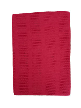Sommerdecke Farbe Rot für Einzelbett