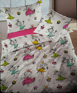 Baby Gitterbett-Bettwäsche TOP MARKE LOTUS Dessin Principessa