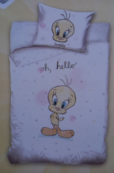 Baby Gitterbett-Bettwäsche MARKE BABY Dessin Hello Tweety