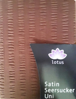 Bettwäsche Seersucker SATIN  TOP MARKE LOTUS Uni Chocolat