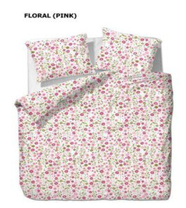 Baumwoll/Polyester  Bettwäsche AKTIONS DESSIN Flora Pink