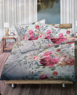 Satin Bettwäsche TOP QUALITÄT Dessin Bella Rosa
