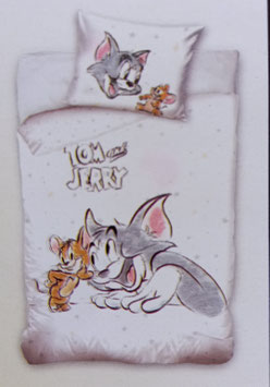 Baby Gitterbett-Bettwäsche MARKE BABY Dessin Tom und Jerry
