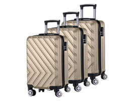 HARTSCHALEN ROLLKOFFER - REISEKOFFER  BEIGE