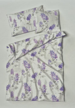 Satin Bettwäsche TOP QUALITÄT Swiss Dessin Alpen Lila