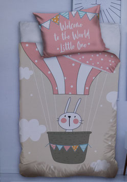 Baby Gitterbett-Bettwäsche MARKE BABY Dessin Hase