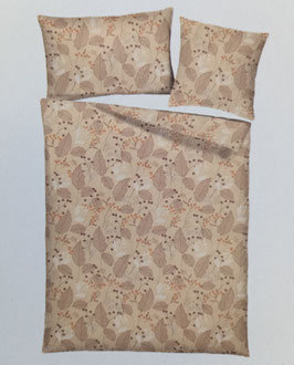Satin Bettwäsche DER MARKE HOME FASHION Dessin Blätter