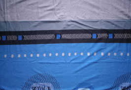 Kissenbezug Baumwolle ( Grösse 65 x 100 cm ) Dessin Chrismeili Blau