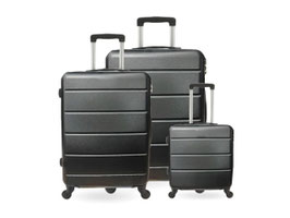 HARTSCHALEN ROLLKOFFER - S E T     SCHWARZ