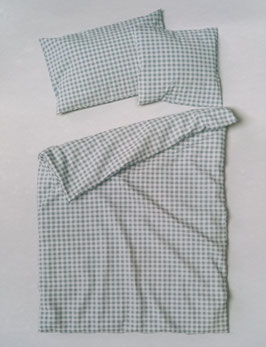 Baumwoll Bettwäsche TOP QUALITÄT Dessin Kölsch hellblau