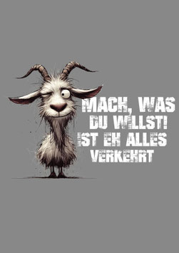 Bügelbild 131 - Mach was du willst! Ist eh alles verkehrt!